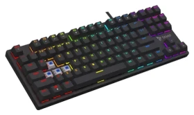 SAVIO Tempest X2 Outemu Blue černá / Herní klávesnice / RGB / drátová (TEMPEST X2 BLUE)
