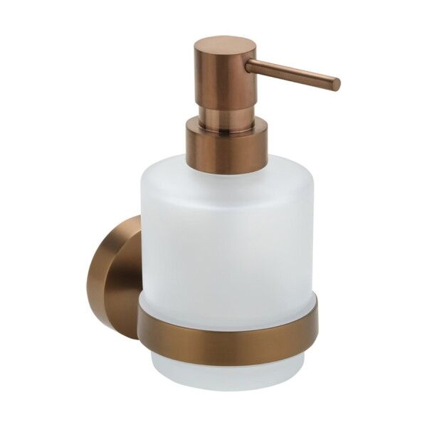SAPHO - X-ROUND COPPER dávkovač mýdla 200ml, mléčné sklo, měď mat XR103PG