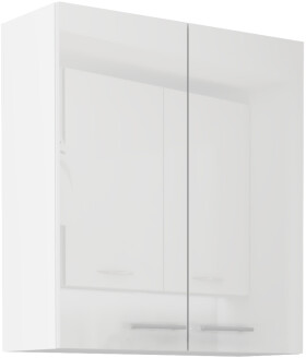 Horní skříňka Lara 80 G-90 2F Barva korpusu: Bílá, Barva dvířek: Bílý lesk