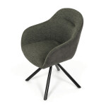 Jídelní židle, zelená, látka, DCH-Y1143 GRN2