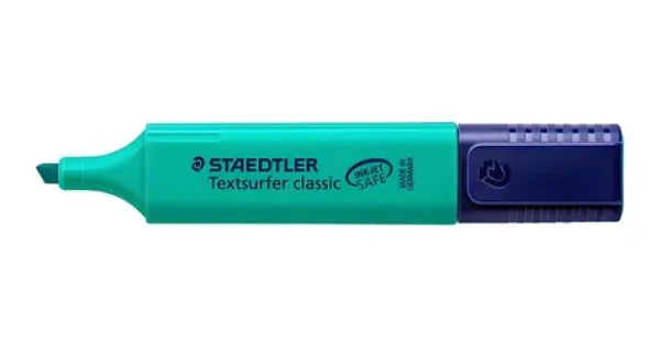 Staedtler Textsurfer Classic 364 tyrkysová / Zvýrazňovač / Klínový hrot 1-5 mm / Plnitelný (364-35)