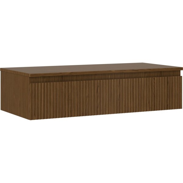 MEXEN/S - Rivel koupelnová skříňka pod umyvadlo 100 cm s deskou, 1 šuplík, reliéf , ořech 91A20-10023-1-BFC86