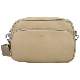 Trendy dámská koženková crossbody kabelka Rory, béžová