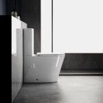 SAPHO - AVIS WC kombi, Vortex Rimless, spodní/zadní odpad, bílá PC106V