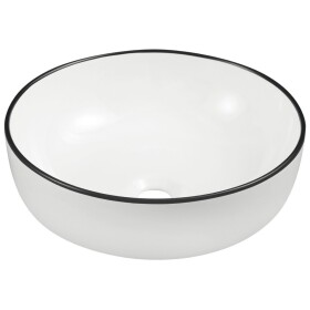 KERRA - umyvadlo na desku KR-98 WH/BL 5907548123213