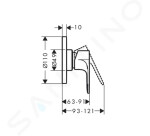 HANSGROHE - Rebris E Sprchová baterie pod omítku, s tělesem, matná černá 72658670