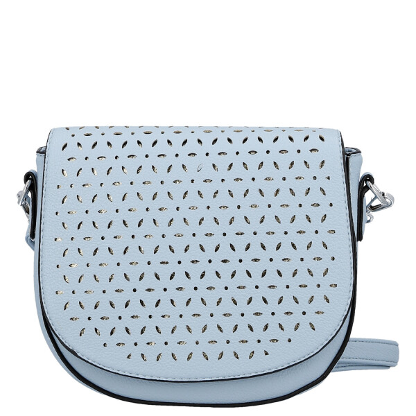 Moderní dámská koženková crossbody kabelka Lydie, světle modrá