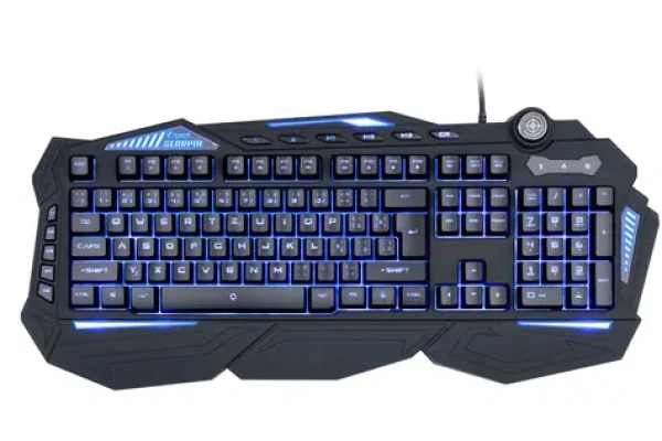 C-TECH Scorpia V2 černá / Herní klávesnice / membránová / RGB / USB-A / CZ/SK layout (8594125011024)