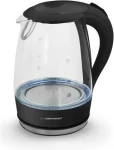 Esperanza EKK011K / Rychlovarná konvice / 2200 W / 1.7 L / sklo a plast / LED (EKK011K)