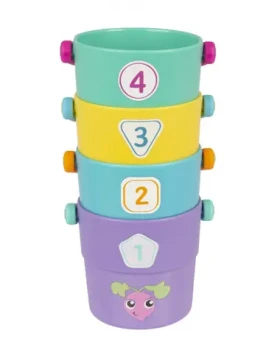 Playgro Počítání s barevnými skládacími kyblíčky