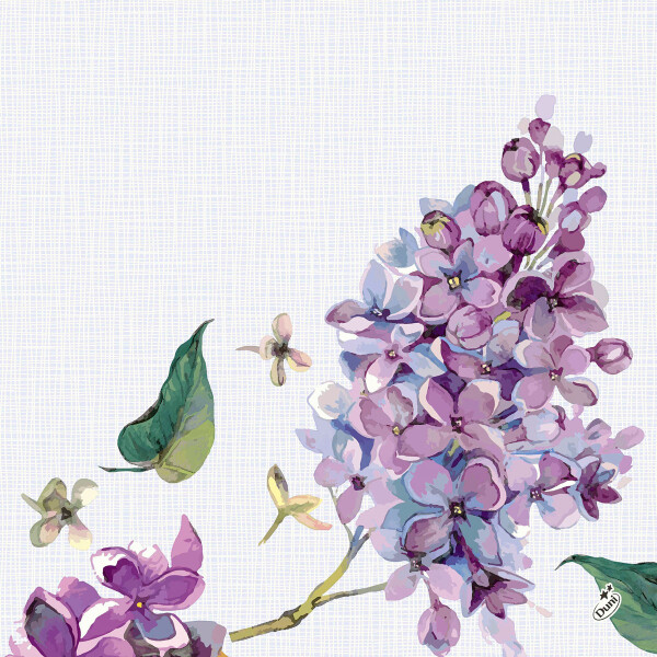 Ubrousek Sweet Butterfly Lilac Dunisoft® 12 ks, 40 cm x 40 cm Duni Ubrousek Sweet Butterfly Lilac Dunisoft® 12 ks, 40 cm x 40 cm Duni
