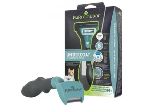 FURminator Vyčesávací hrablo pro krátkosrsté kočky malých plemen / Hrablo na srst / Nerezová čepel