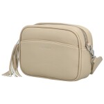 Stylová dámská koženková crossbody MaxFly Rozana, béžová