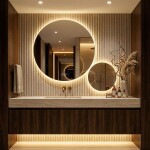 REA - Zrcadlo LED R-9045 90cm + 45cm HOM-08532