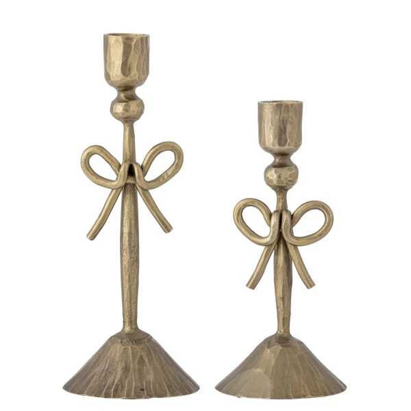 Bloomingville Kovový svícen Arc Brass Větší, zlatá barva, kov