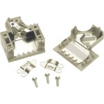 TRU COMPONENTS TC-2523000 D-SUB pouzdro adaptéru Pólů: 9, 9 plast, pokovený 180 ° stříbrná 100 ks