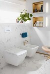 VILLEROY & BOCH - Finion Závěsné WC, DirectFlush, CeramicPlus, Stone White 4664R0RW