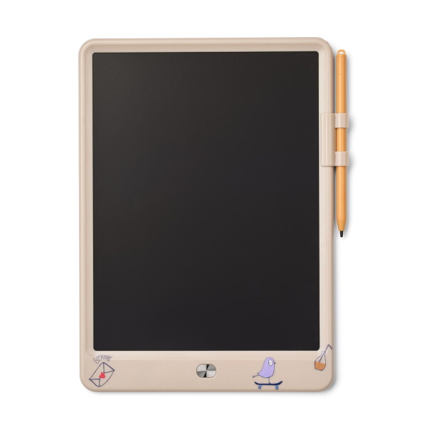 LIEWOOD Magnetický LCD kreslící tablet Zora Tamtam, krémová barva, plast