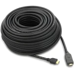 PremiumCord HDMI High Speed + Ethernet kabel se zesilovačem 10m / Kabel HDMI / 4K / AWG26 / 3x stínění (kphdmer10)