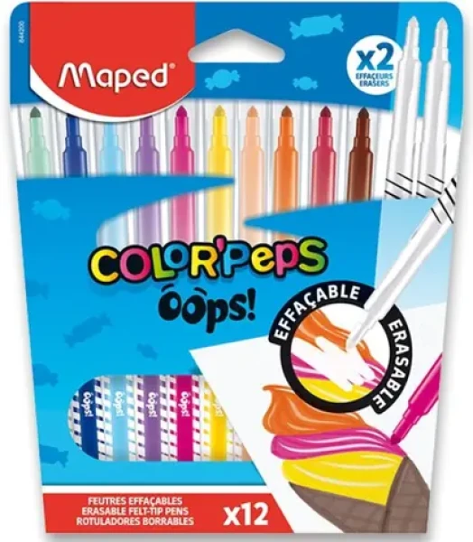 MAPED Fixy Color'Peps Oops 10ks + 2 zmizíky (0081/9844200)