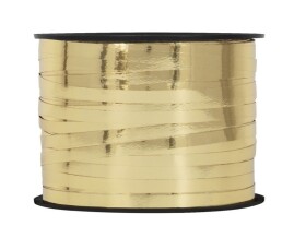 Stuha světle zlatá metalická 228 m x 0,48 cm Stuha světle zlatá metalická 228 m x 0,48 cm