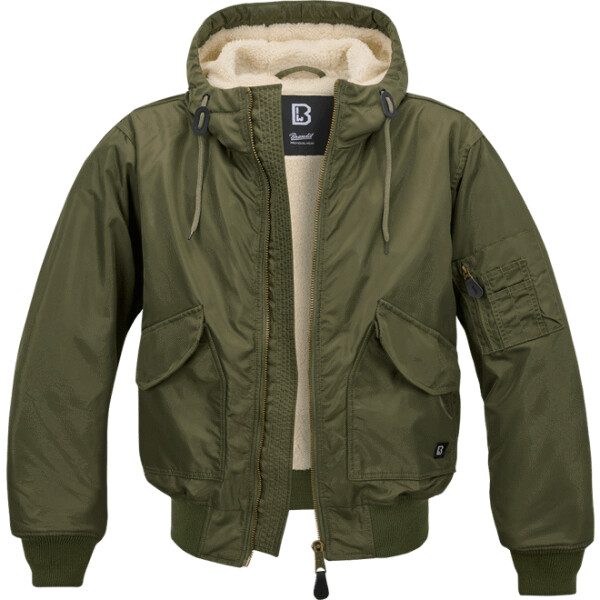 Brandit Bunda CWU Jacket hooded olivová S