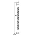 SAPHO - MINIMAL nerezová sprchová hadice, 150cm MI596