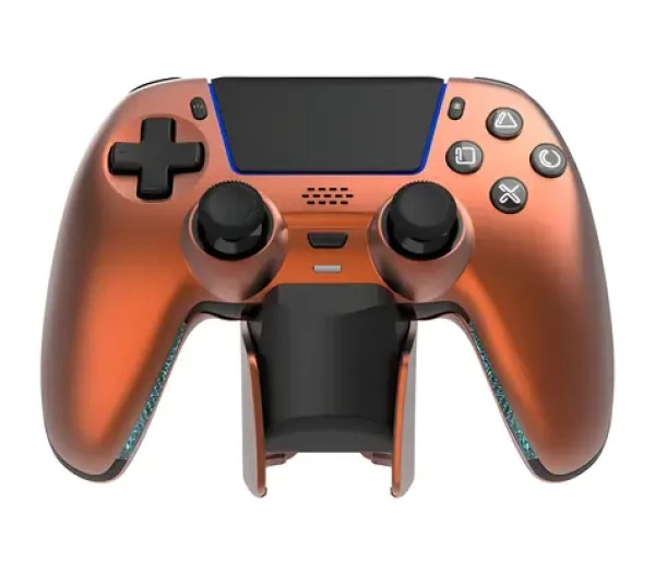 Deltaco GAM-199 oranžová / Bezdrátový ovladač / Nabíjecí stanice / PS5, PC / Bluetooth 5.3 (GAM-199-ORANGECOPPER)