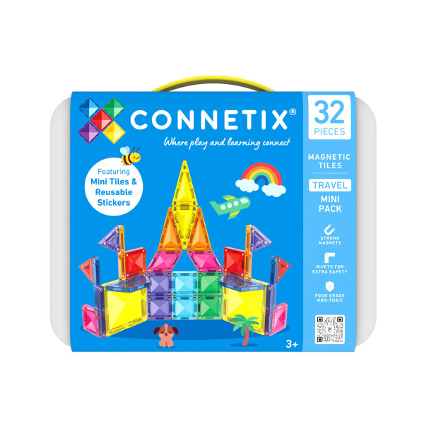 Connetix Connetix Tiles - Magnetická Stavebnice Cestovní sada 32 ks