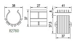 Scilm soklový element rohový šroubovací (82760)