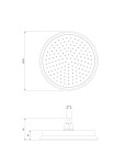 OMNIRES - ARMANCE dešťová sprcha, o23 cm měď retro /ORB/ WGARMANCEORB