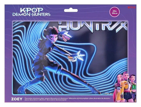 KPop Demon Hunters Plechová cedule - Zoey