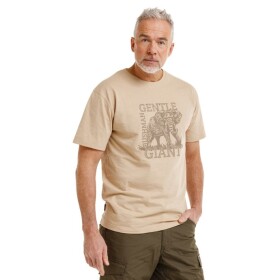 Bushman Pánské tričko Kay, pískově hnědé XXXL