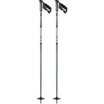 Lyžařské hůlky SALOMON Hacker S3 Black/Steel gray délka hůlek 125cm