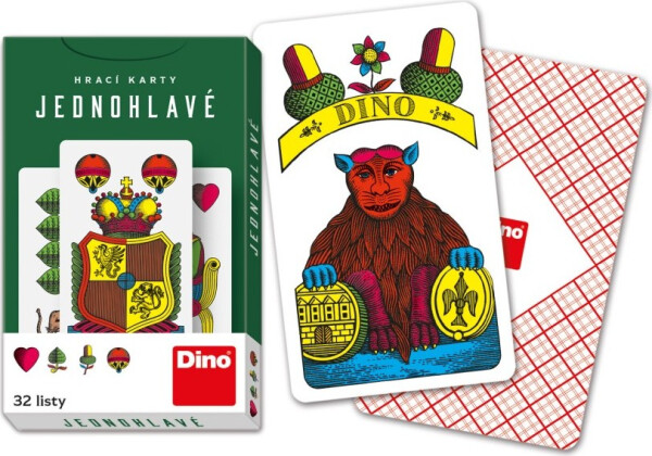DINO Mariášové karty - jednohlavé - Dino
