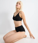 Dámské kalhotky GO Daily Cotton Highwaist 3P - BLACK - černé 0004 - SLOGGI BLACK XL