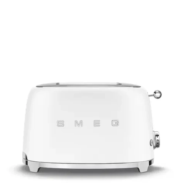 Smeg 50's Retro Style bílá / Topinkovač / 950 W / 2 sloty / 2 topinky / 6 stupňů opečení (SMEG0044)