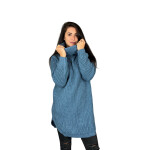 HOSH Pletený jednobarevný rolák CLAIRE Barva: Tyrkysová