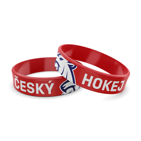 STØÍDA SPORT Silikonový náramek hlava lva ČH červený pro dospělé