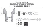 D2143Kit montážní sada pro plexi D 2144ST pro Yamaha Niken 900 (19-24)