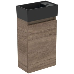 IDEAL STANDARD - Eurovit+ Skříňka s umývátkem, 55x35x20 cm, 1 dvířka, ořech/hedvábná černá R0578Y9