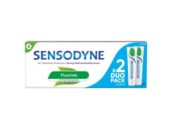 Sensodyne Fluoride Zubní pasta 2 x 75 ml