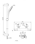 IDEAL STANDARD - CeraTherm Sprchový set T50 s termostatem, 3 proudy, chrom A7218AA