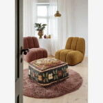 MADAM STOLTZ Obal na květiny Warm Yellow 32 cm, hnědá barva, keramika
