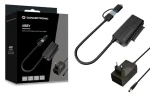 Conceptronic adaptér USB-A/USB-C na SATA 22-pin černá / Adaptér / USB 3.2 Gen 1 / 6 Gbit/s / UASP / do 10 TB (ABBY21B)