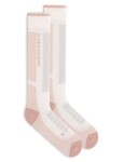 Dámské merino ponožky ICEBREAKER Wmns Merino Ski+ Medium OTC, Snow/Pink Quartz/Ether velikost: 35-37 (S)