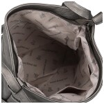 Stylová dámská koženková crossbody kabelka Olbba, stříbrná