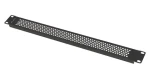 Lanberg 19" 1U černý / Zaslepovací panel / Perforovaný / Ocel (AK-1411-B)
