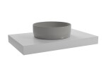 Deska pod umyvadlo Naturel Dolce 80x8x50 cm glossy white DO8050B DO8050B