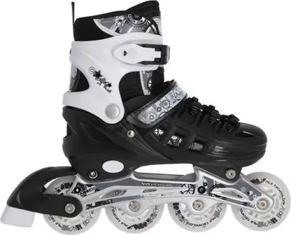 NILS EXTREME Brusle 4v1 NH10905 černo-bílé, vel. 39-42 / Vyměnitelná plotna / Nastavitelné (16-25-025)